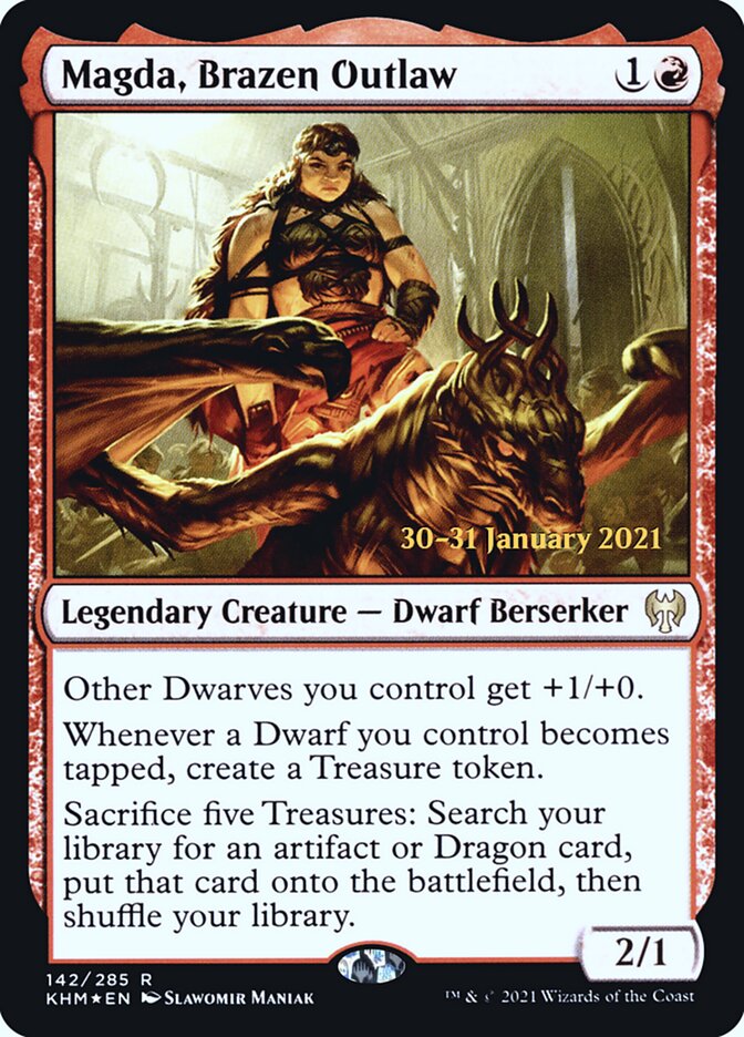 Magda, Brazen Outlaw — Kaldheim Promos 142s/158