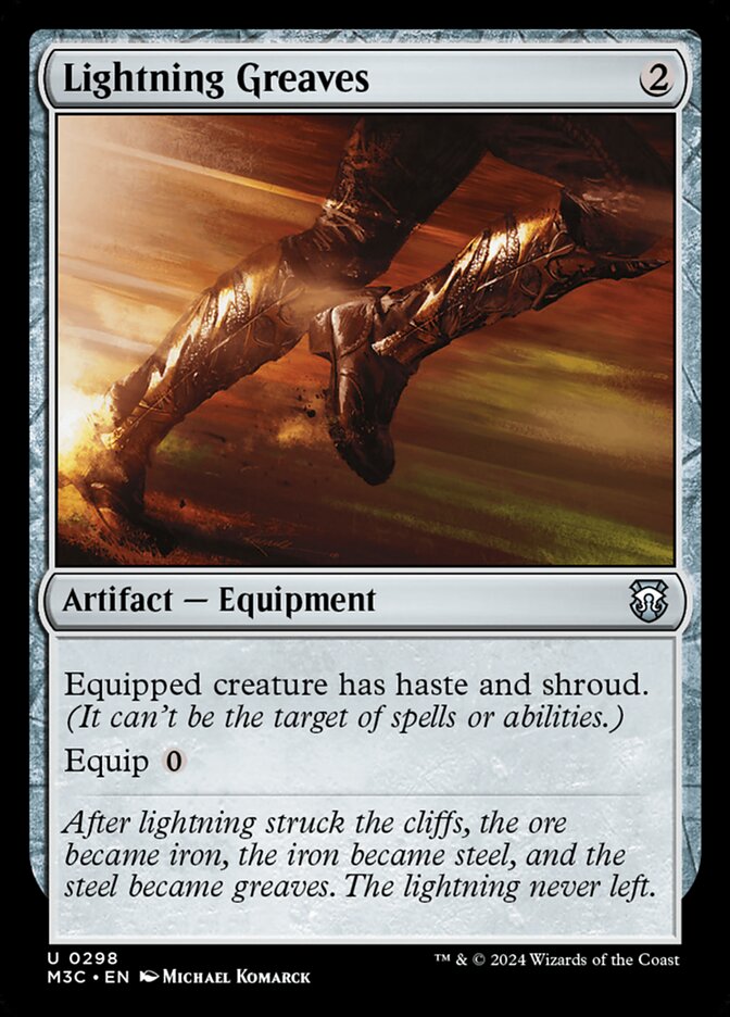Lightning Greaves — Modern Horizons 3 Commander 298/398
