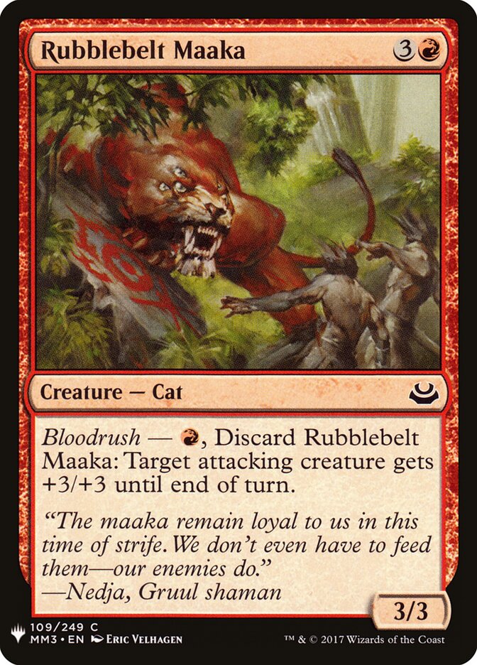 Rubblebelt Maaka — The List MM3-109/5581