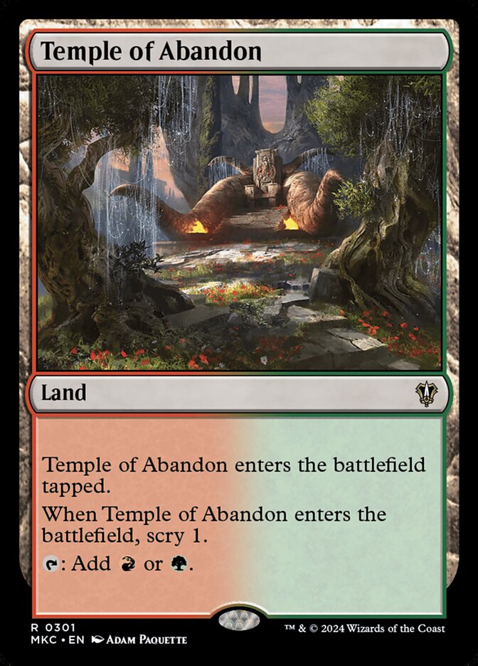 Temple de l'abandon — Murders at Karlov Manor Commander 301/358