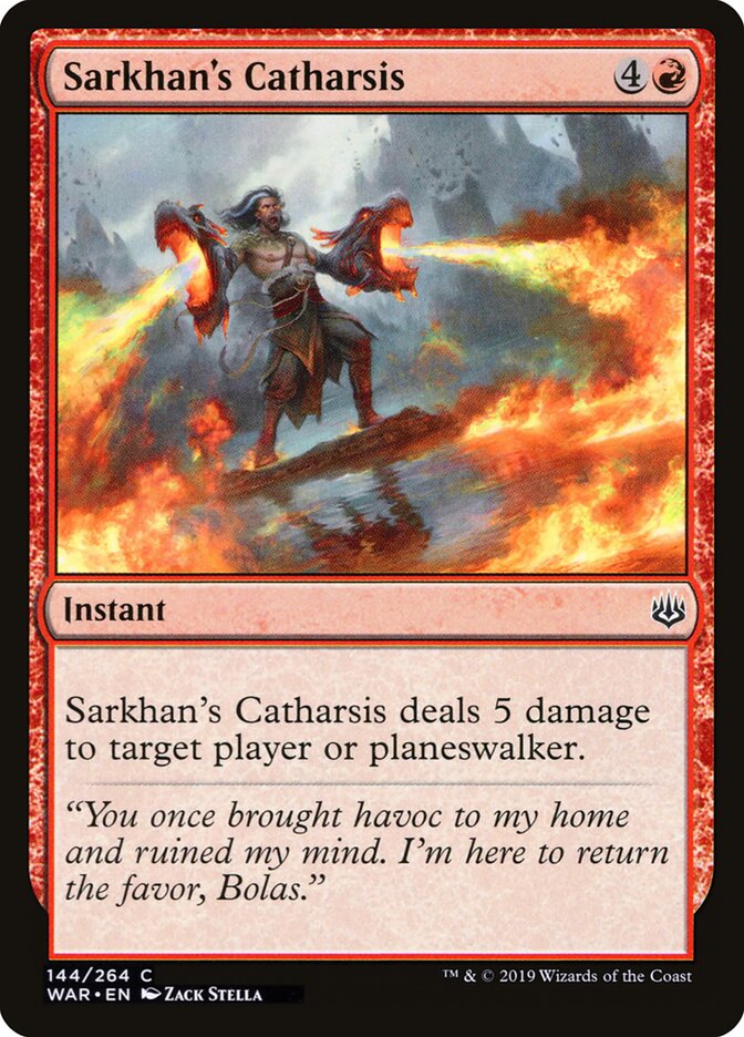 Catharsis de Sarkhan — War of the Spark 144/312