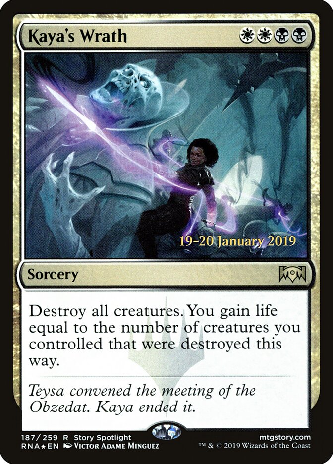Kaya's Wrath — Ravnica Allegiance Promos 187s/81
