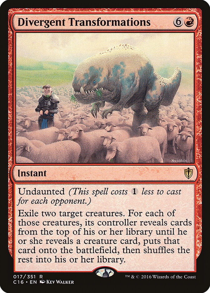 Divergent Transformations — Commander 2016 17/351