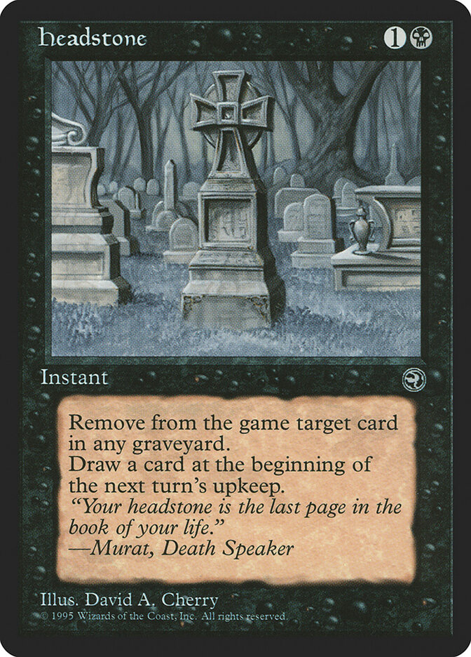 Headstone — Homelands 52/140