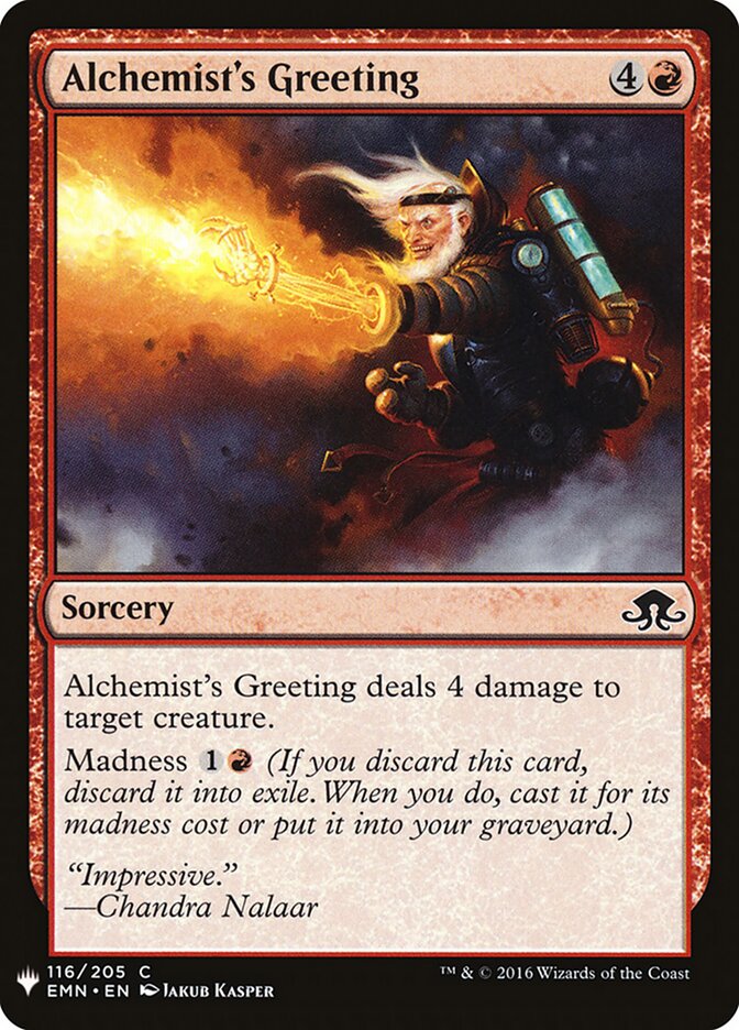 Alchemist's Greeting — The List EMN-116/5581