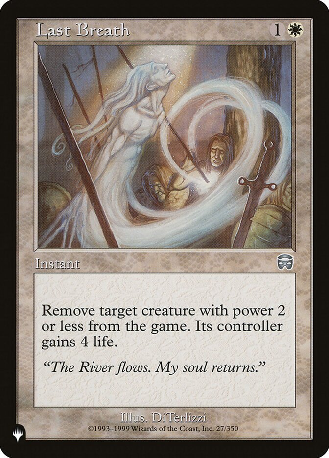 Last Breath — The List MMQ-27/5581