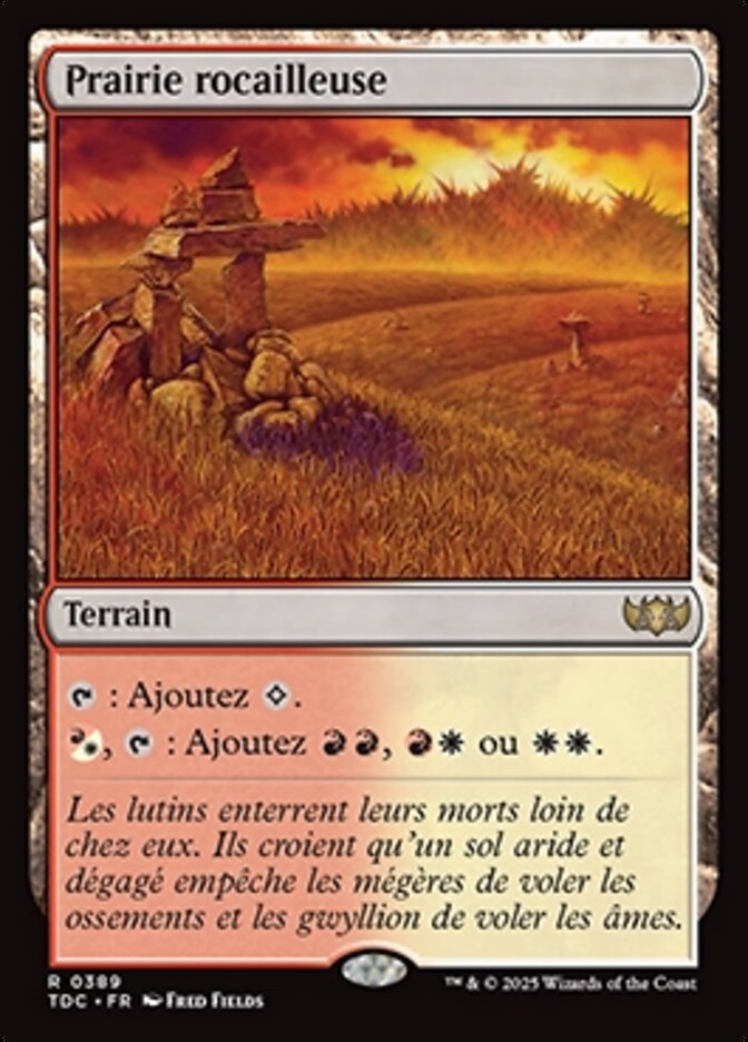 Prairie rocailleuse — Tarkir: Dragonstorm Commander 389/413