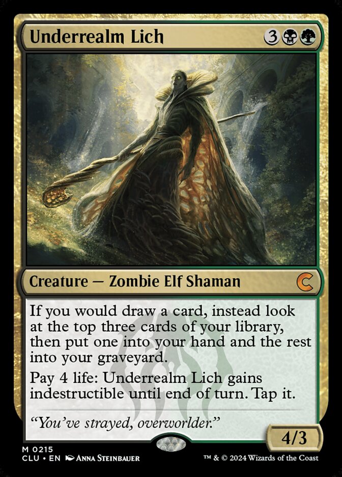 Underrealm Lich — Ravnica: Clue Edition 215/284