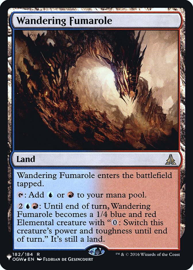 Wandering Fumarole — The List OGW-182/5581