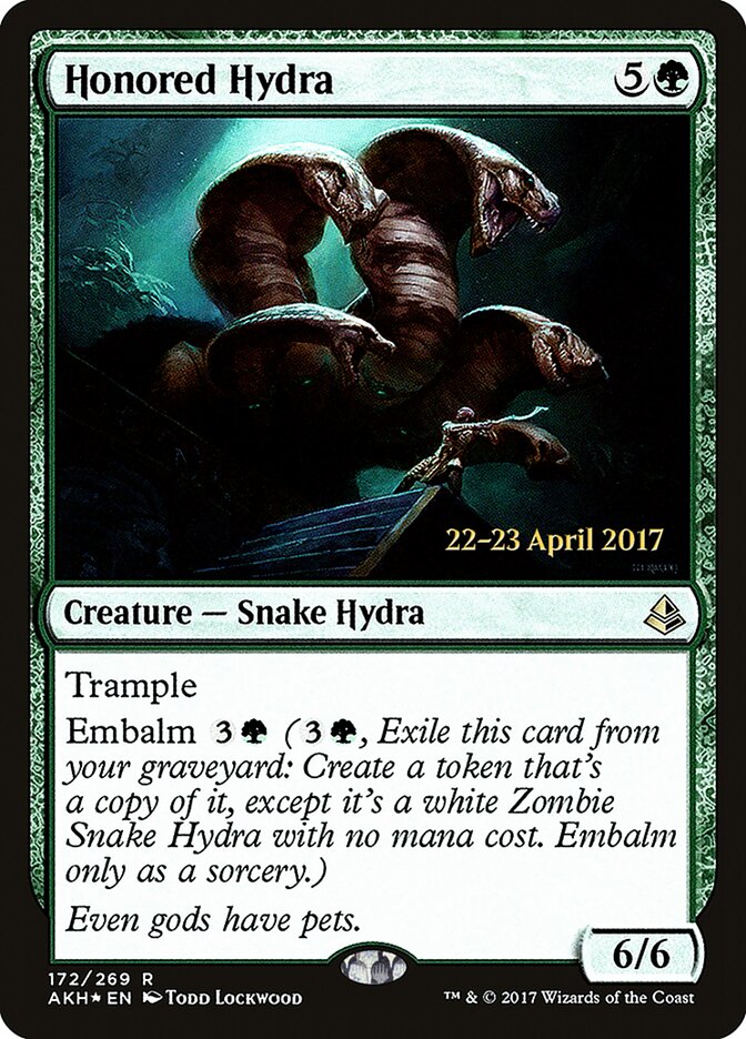 Honored Hydra — Amonkhet Promos 172s/77