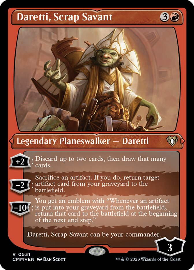 Daretti, Scrap Savant — Commander Masters 531/1067