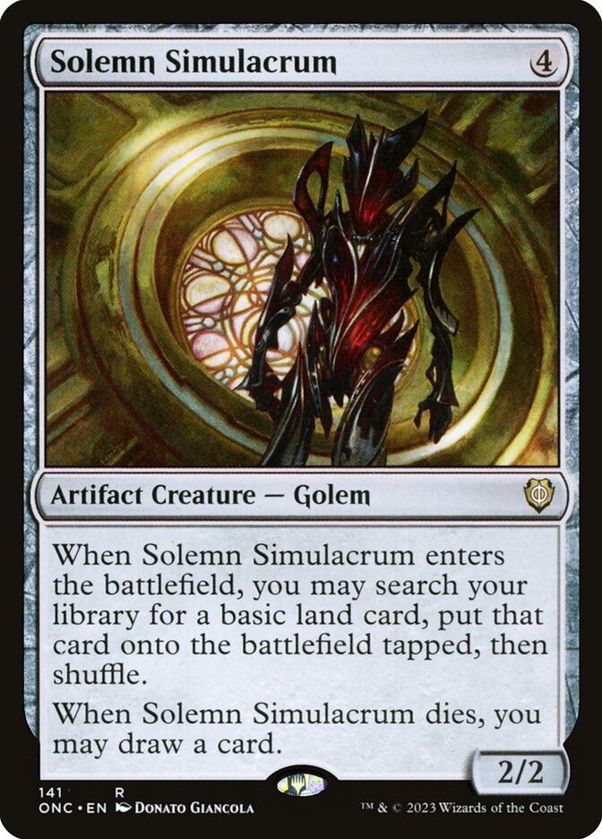 Solemn Simulacrum — Phyrexia: All Will Be One Commander 141/174