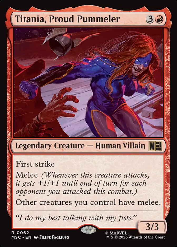 Titania, Proud Pummeler — Marvel Super Heroes Commander 62/866
