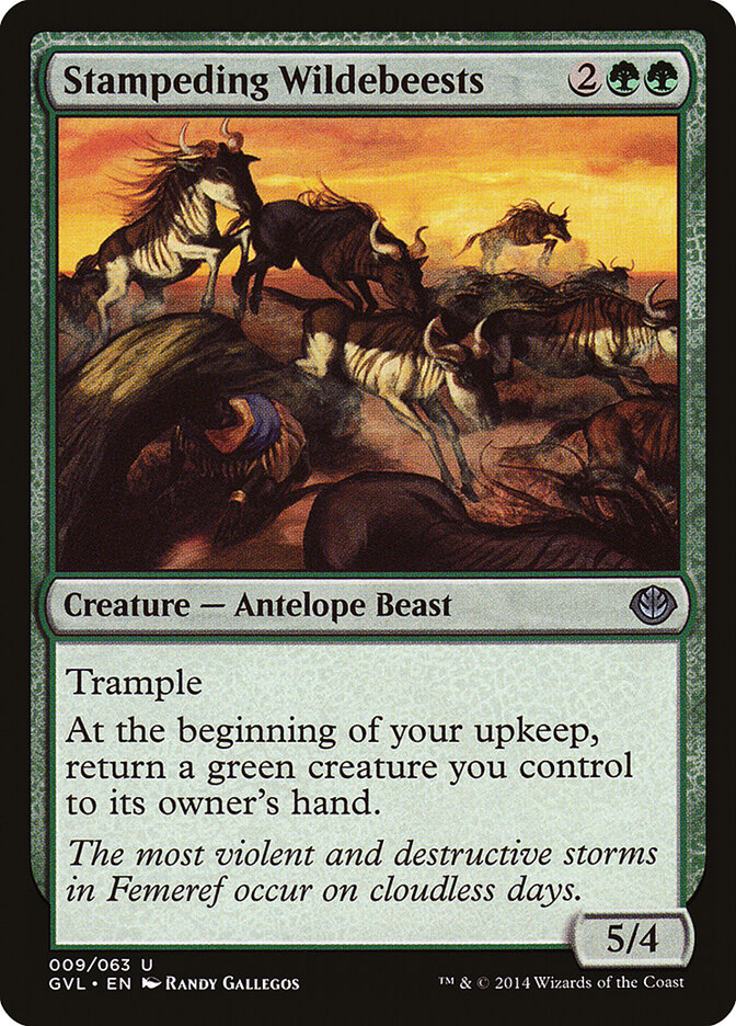 Stampeding Wildebeests — Duel Decks Anthology: Garruk vs. Liliana 9/63