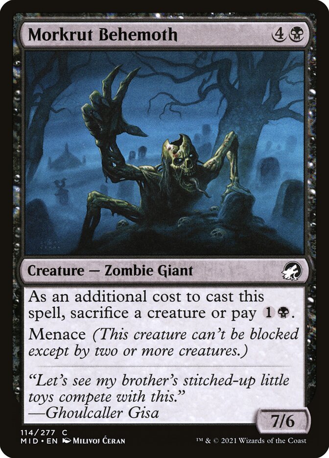 Morkrut Behemoth — Innistrad: Midnight Hunt 114/398