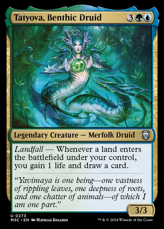 Tatyova, Benthic Druid — Modern Horizons 3 Commander 273/398