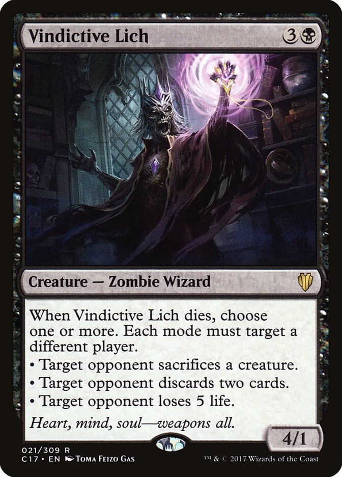 Vindictive Lich — Commander 2017 21/309