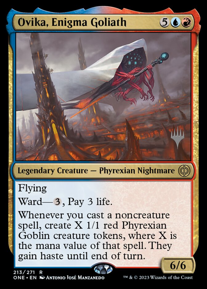 Ovika, Enigma Goliath — Phyrexia: All Will Be One Promos 213p/160