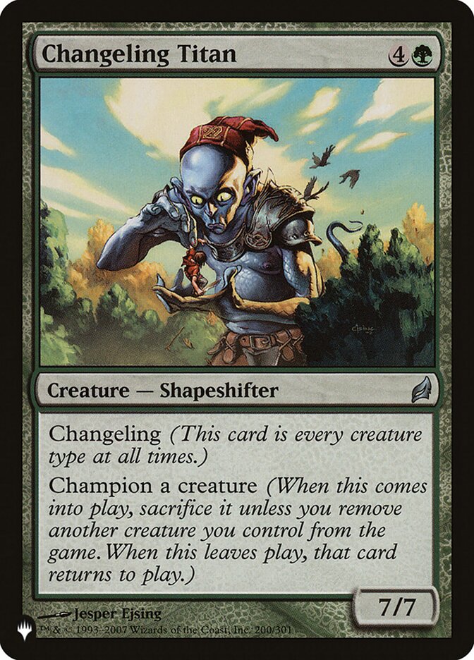 Changeling Titan — The List LRW-200/5581