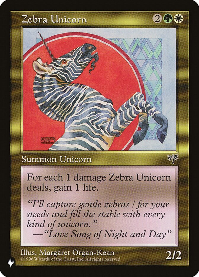 Zebra Unicorn — The List MIR-290/5581