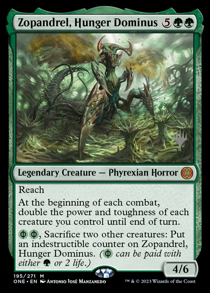 Zopandrel, Hunger Dominus — Phyrexia: All Will Be One Promos 195p/160