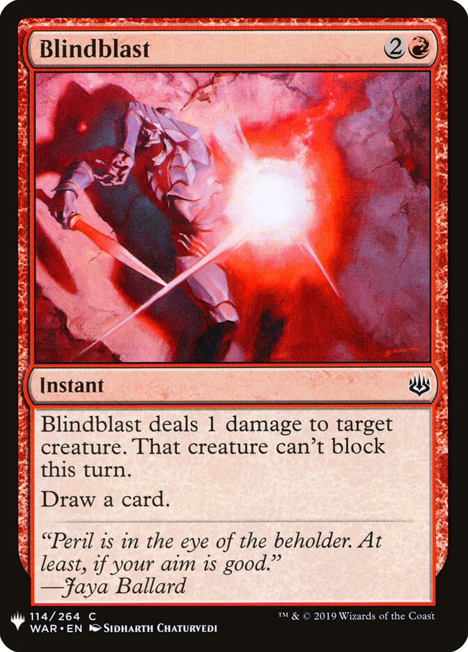 Blindblast — The List WAR-114/5581