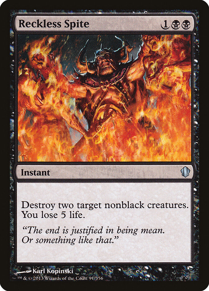 Reckless Spite — Commander 2013 91/356