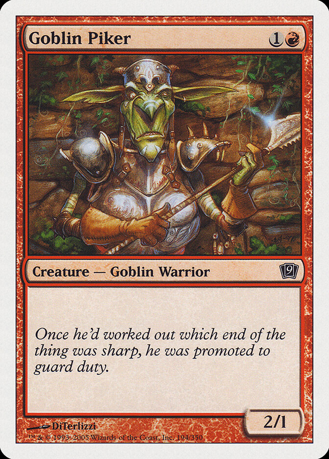 Goblin Piker — Ninth Edition 194/709