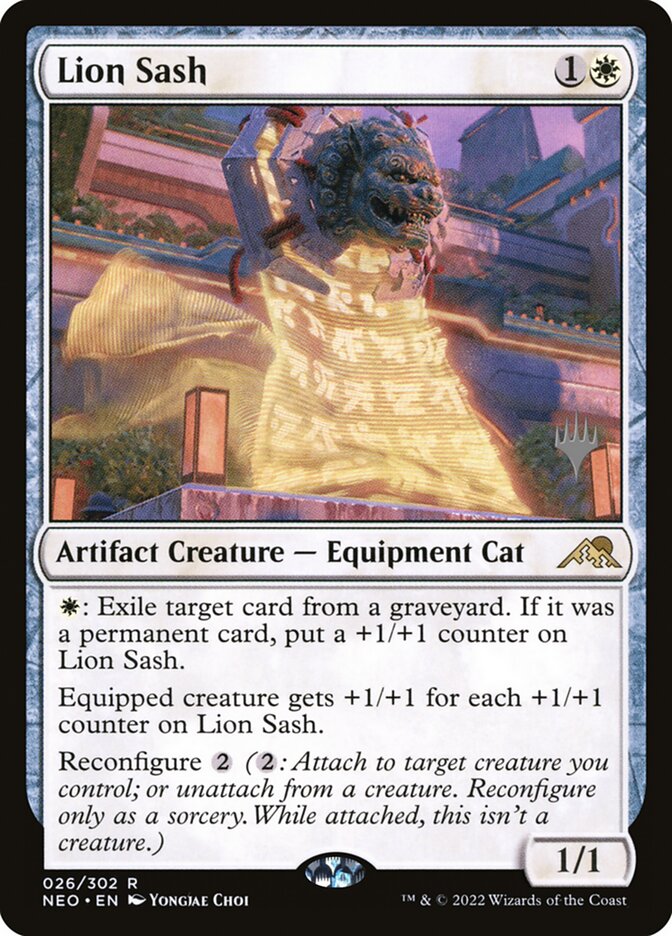 Lion Sash — Kamigawa: Neon Dynasty Promos 26p/148
