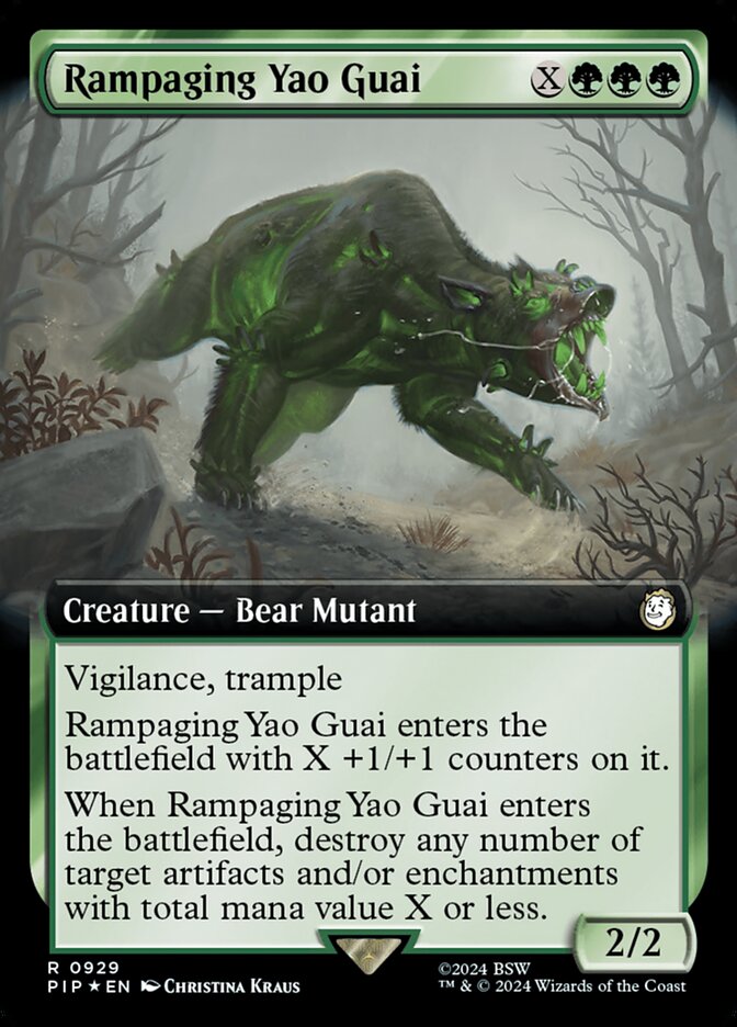 Rampaging Yao Guai — Fallout 929/1068