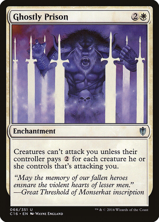 Ghostly Prison — Commander 2016 66/351