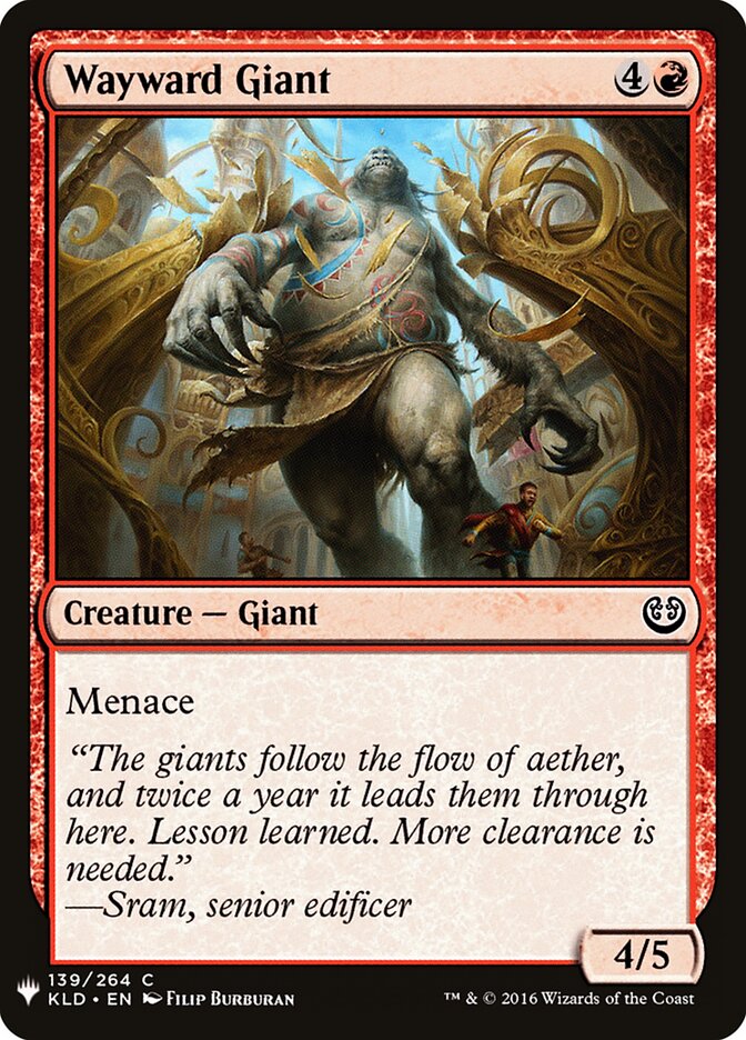 Wayward Giant — The List KLD-139/5581