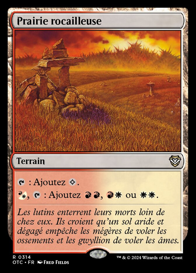 Prairie rocailleuse — Outlaws of Thunder Junction Commander 314/342
