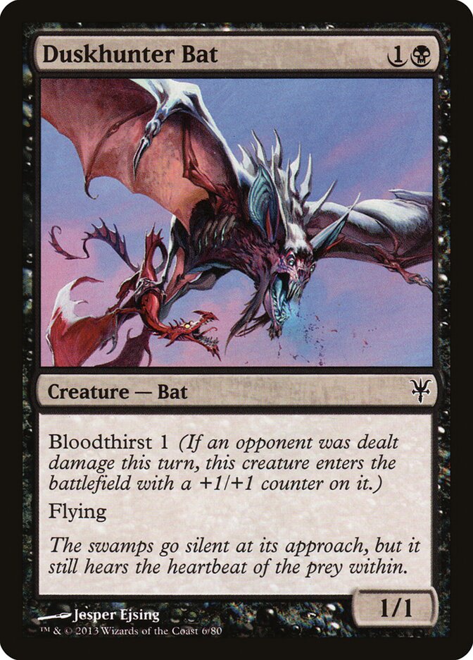 Duskhunter Bat — Duel Decks: Sorin vs. Tibalt 6/80