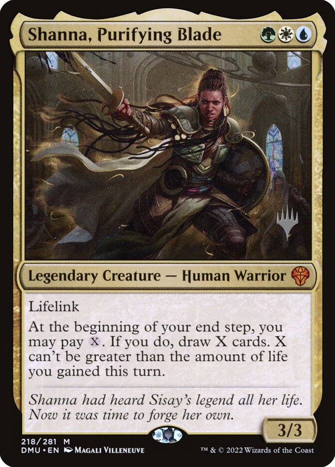 Shanna, Purifying Blade — Dominaria United Promos 218p/161