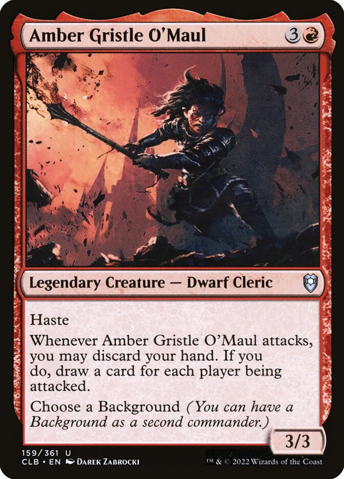 Amber Gristle O'Maul — Commander Legends: Battle for Baldur's Gate 159/936