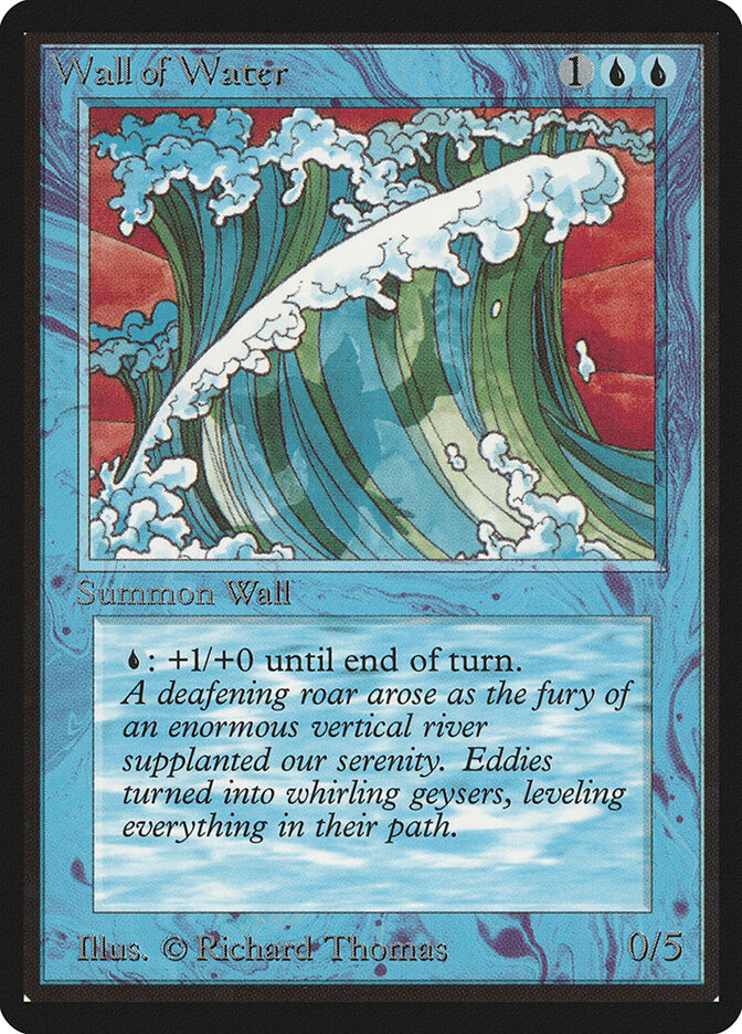 Wall of Water — Limited Edition Beta 91/302