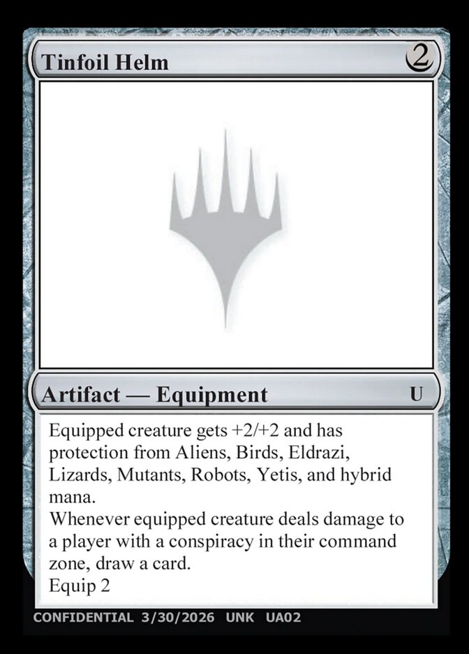 Tinfoil Helm — Unknown Event UA02d/512