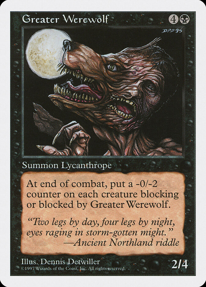 Greater Werewolf — Fifth Edition 166/455