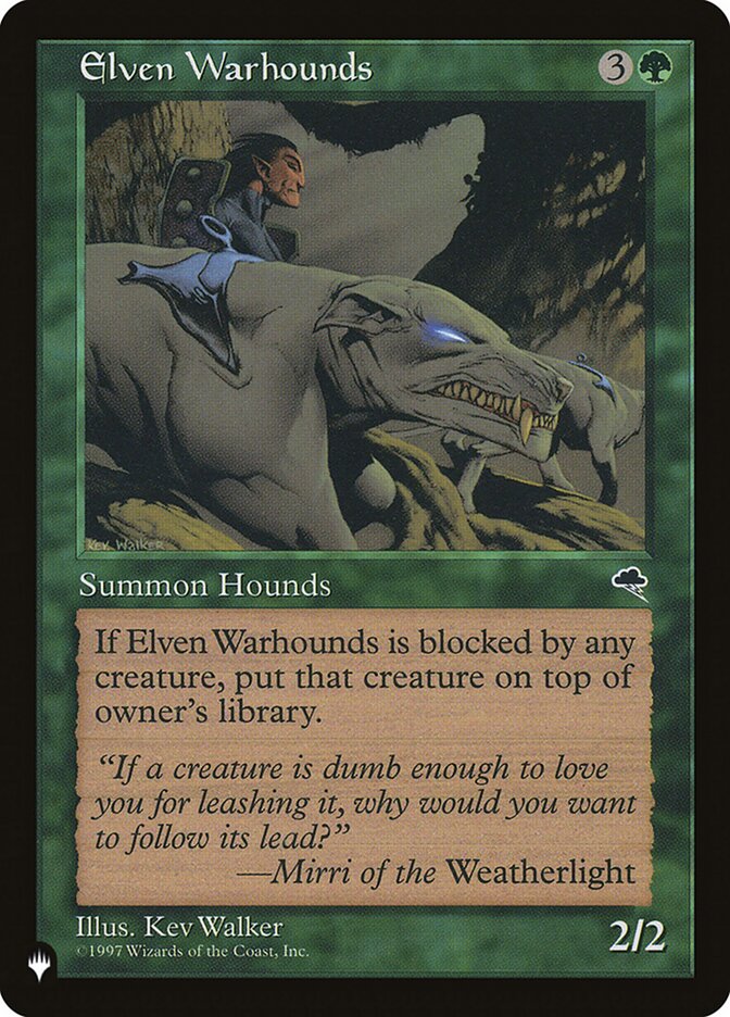 Elven Warhounds — The List TMP-225/5581