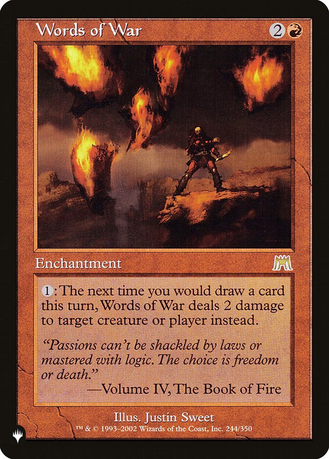 Words of War — The List ONS-244/5581