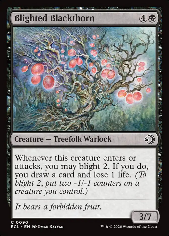 Blighted Blackthorn — Lorwyn Eclipsed 90/408