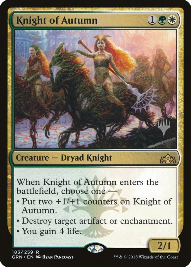 Knight of Autumn — Guilds of Ravnica Promos 183p/84