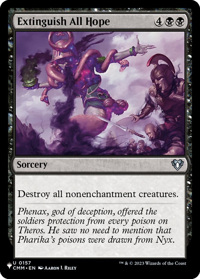 Extinguish All Hope — The List CMM-157/5581