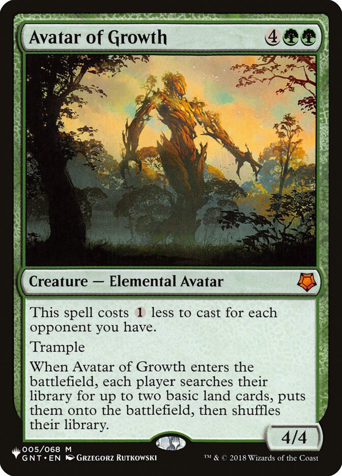 Avatar of Growth — The List GNT-5/5581