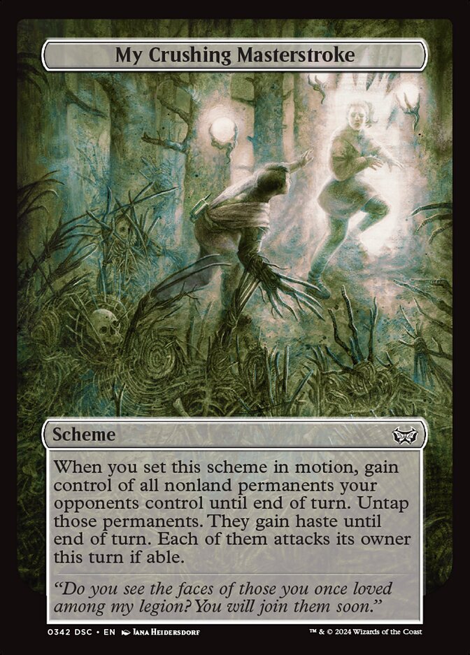 My Crushing Masterstroke — Duskmourn: House of Horror Commander 342/373