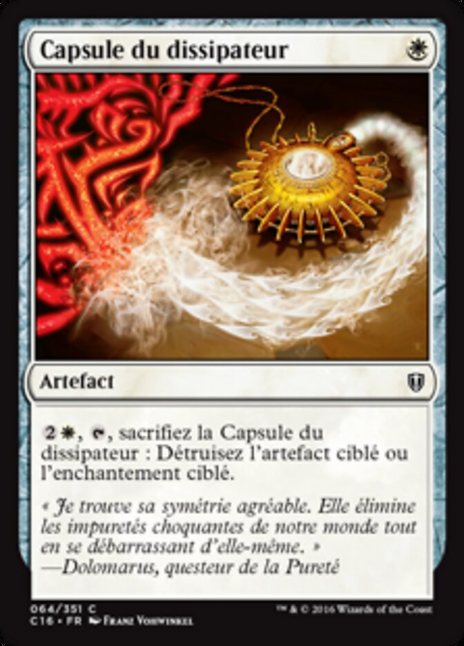 Capsule du dissipateur — Commander 2016 64/351