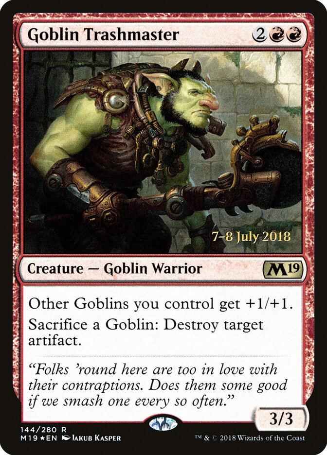 Goblin Trashmaster — Core Set 2019 Promos 144s/95