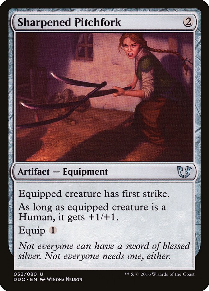 Sharpened Pitchfork — Duel Decks: Blessed vs. Cursed 32/80