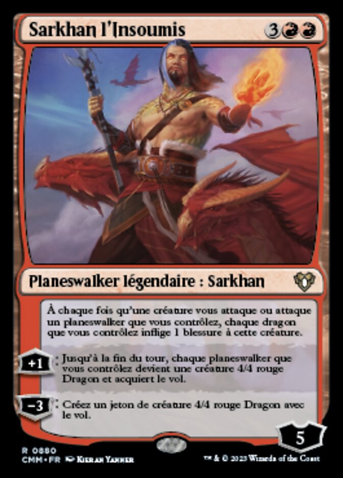 Sarkhan l'Insoumis — Commander Masters 880/1067